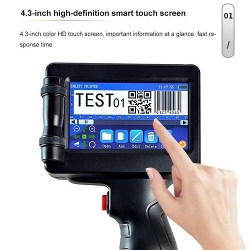 Printer Handheld Inkjet Portable Printe-r – With USB Flash Disk, 42ml Fast-Dry Ink, Positioning Plate & Touch Pen for Expiry/Manufaturing Date, Batch Number, Barcode & Logo on Plastic, Wood, Metal, Stone, Glass, Cloth and Carton - Image 7